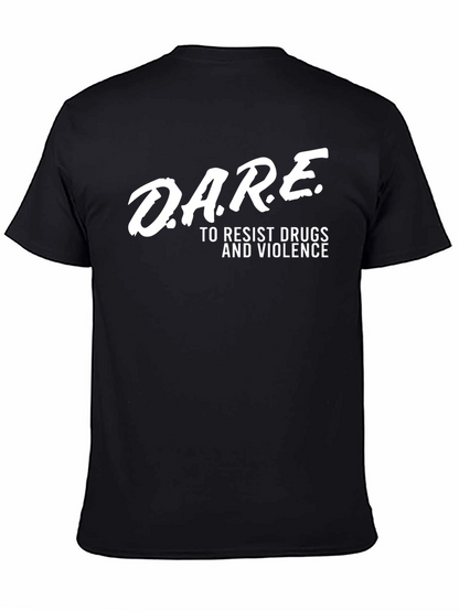 D.A.R.E. Resist Drugs & Violence Black T-Shirt