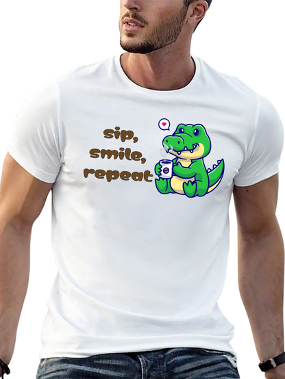 Sip Smile Repeat Alligator T-Shirt