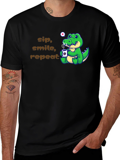 Sip Smile Repeat Alligator T-Shirt