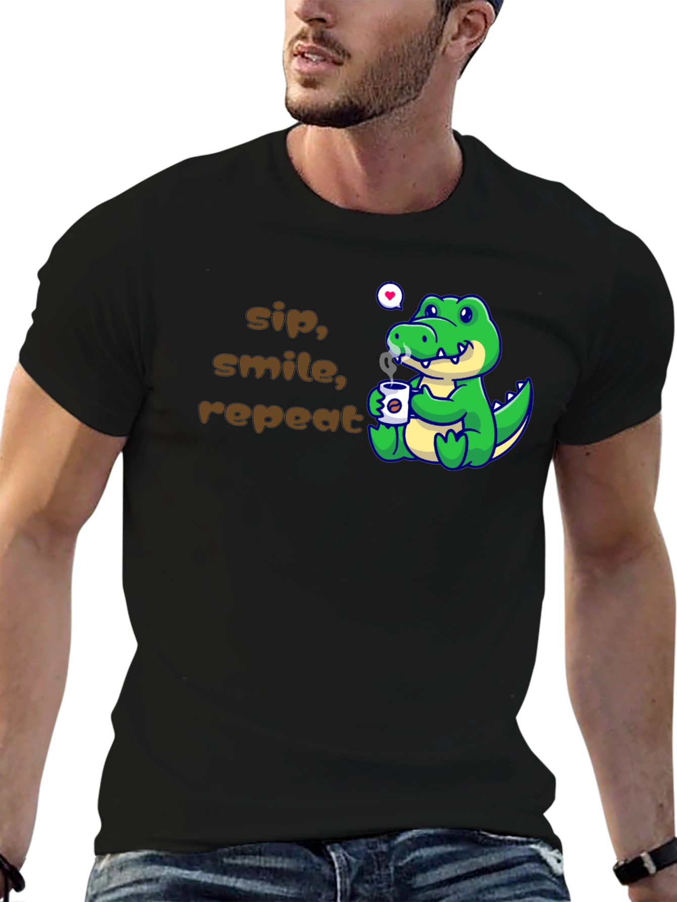 Sip Smile Repeat Alligator T-Shirt