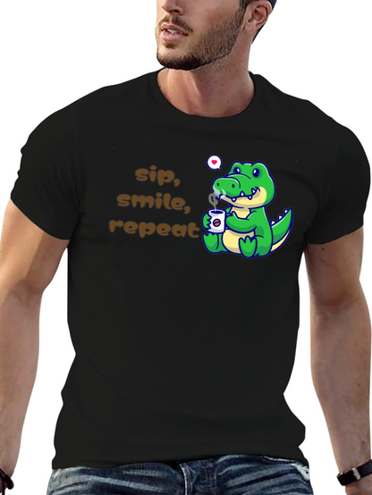 Sip Smile Repeat Alligator T-Shirt