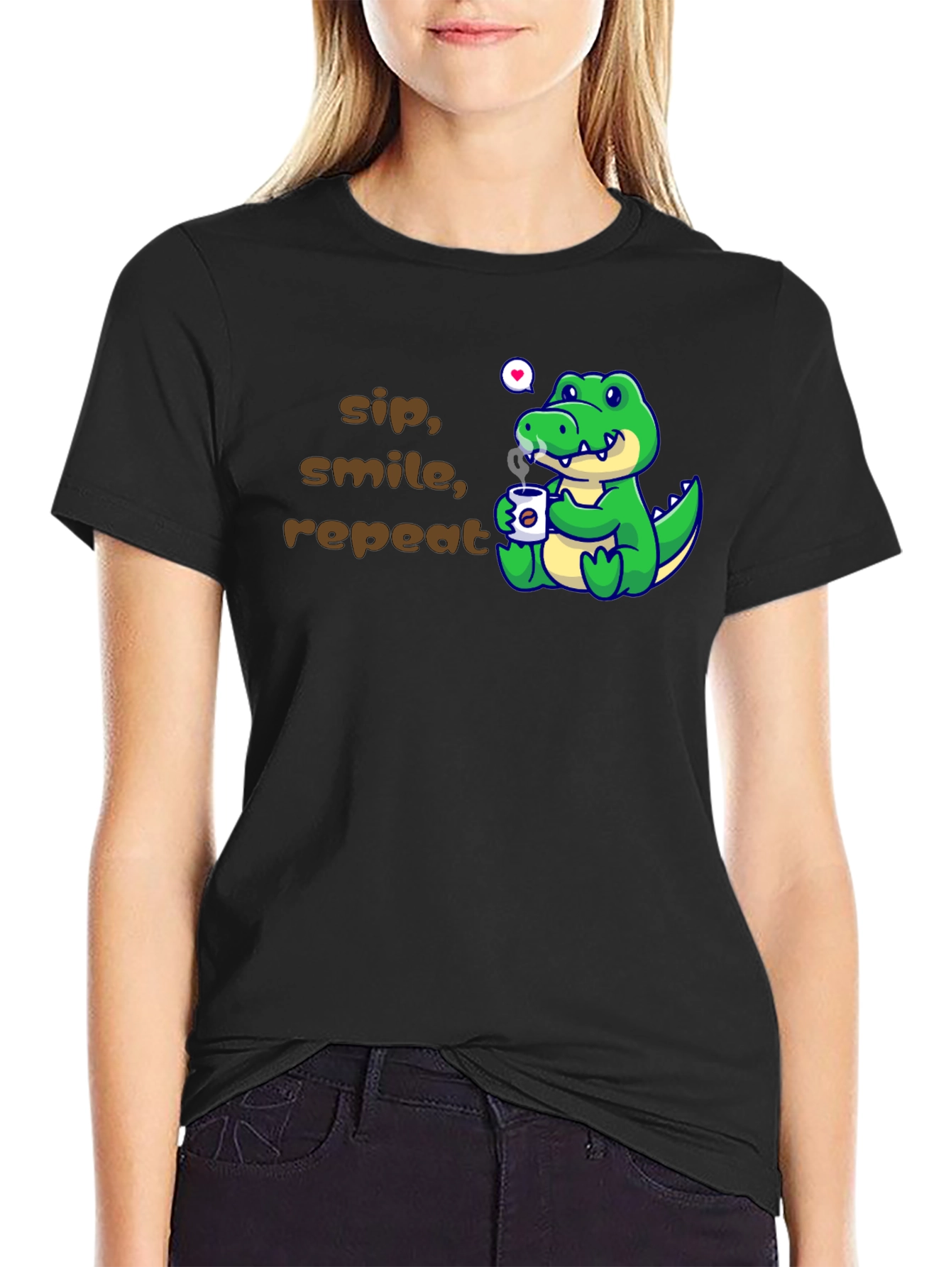 Sip Smile Repeat Alligator T-Shirt