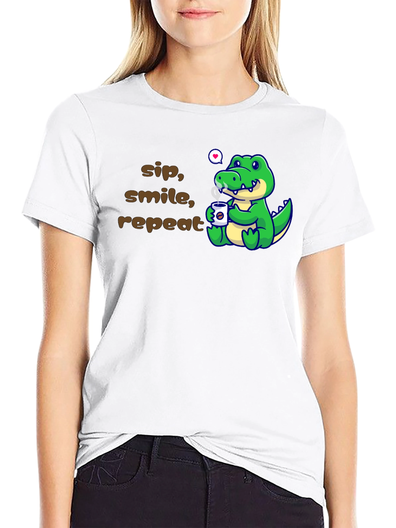 Sip Smile Repeat Alligator T-Shirt