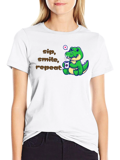 Sip Smile Repeat Alligator T-Shirt