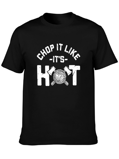 Chop It Like Its Hot Black Graphic Tee