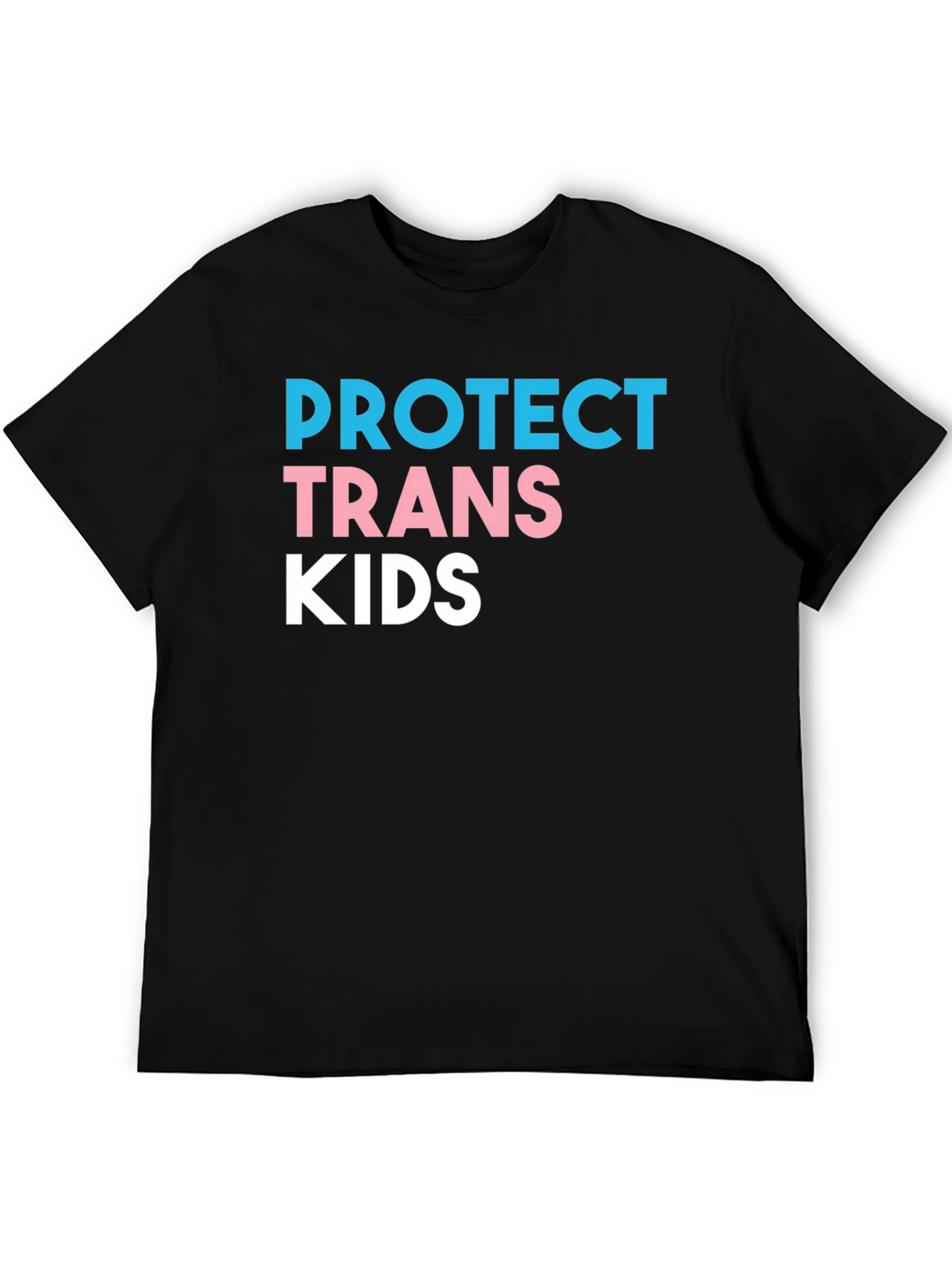 Protect Trans Kids Black Graphic T-Shirt
