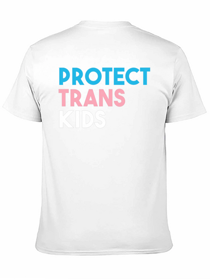 Protect Trans Kids Black Graphic T-Shirt