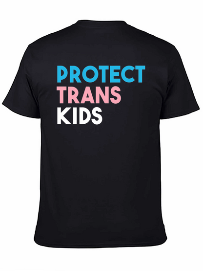 Protect Trans Kids Black Graphic T-Shirt