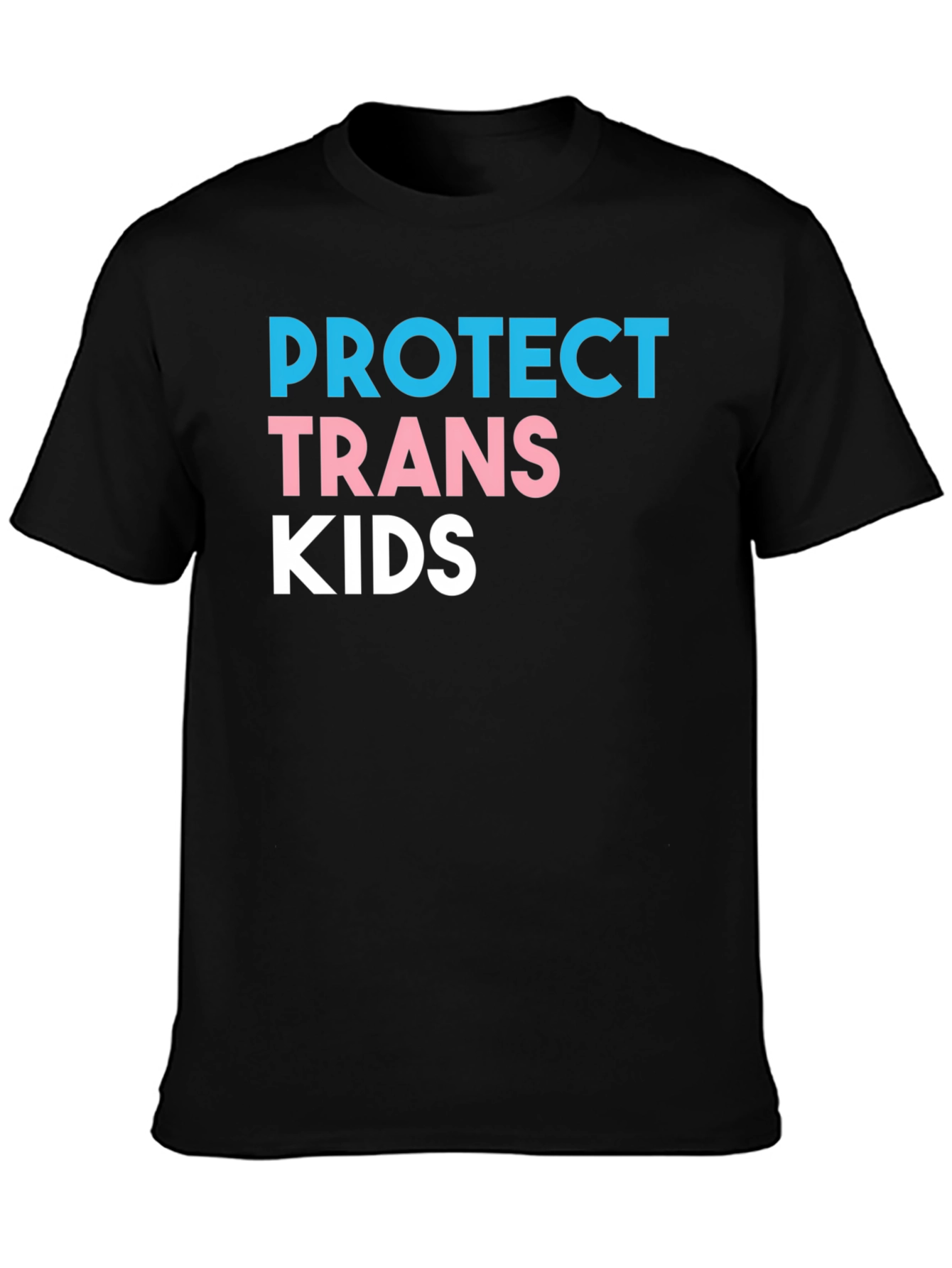 Protect Trans Kids Black Graphic T-Shirt