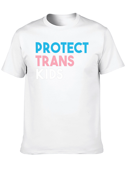 Protect Trans Kids Black Graphic T-Shirt