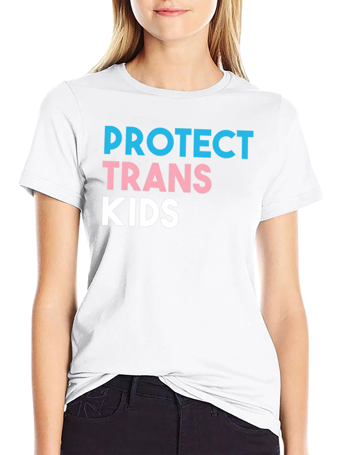 Protect Trans Kids Black Graphic T-Shirt