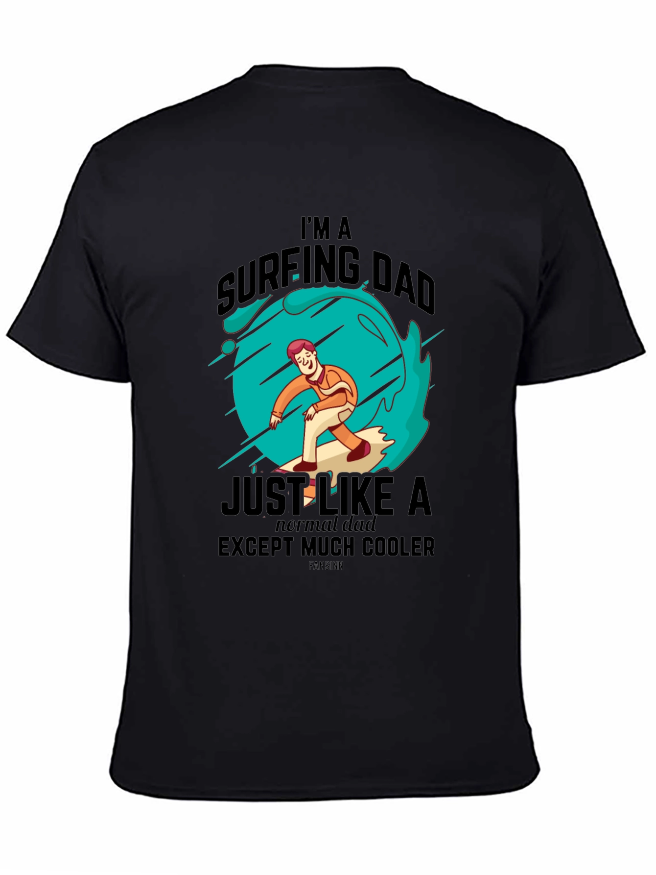 Surfing Dad Cool Graphic Tee
