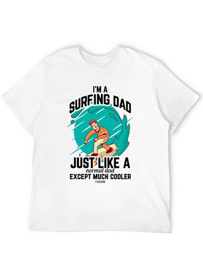 Surfing Dad Cool Graphic Tee