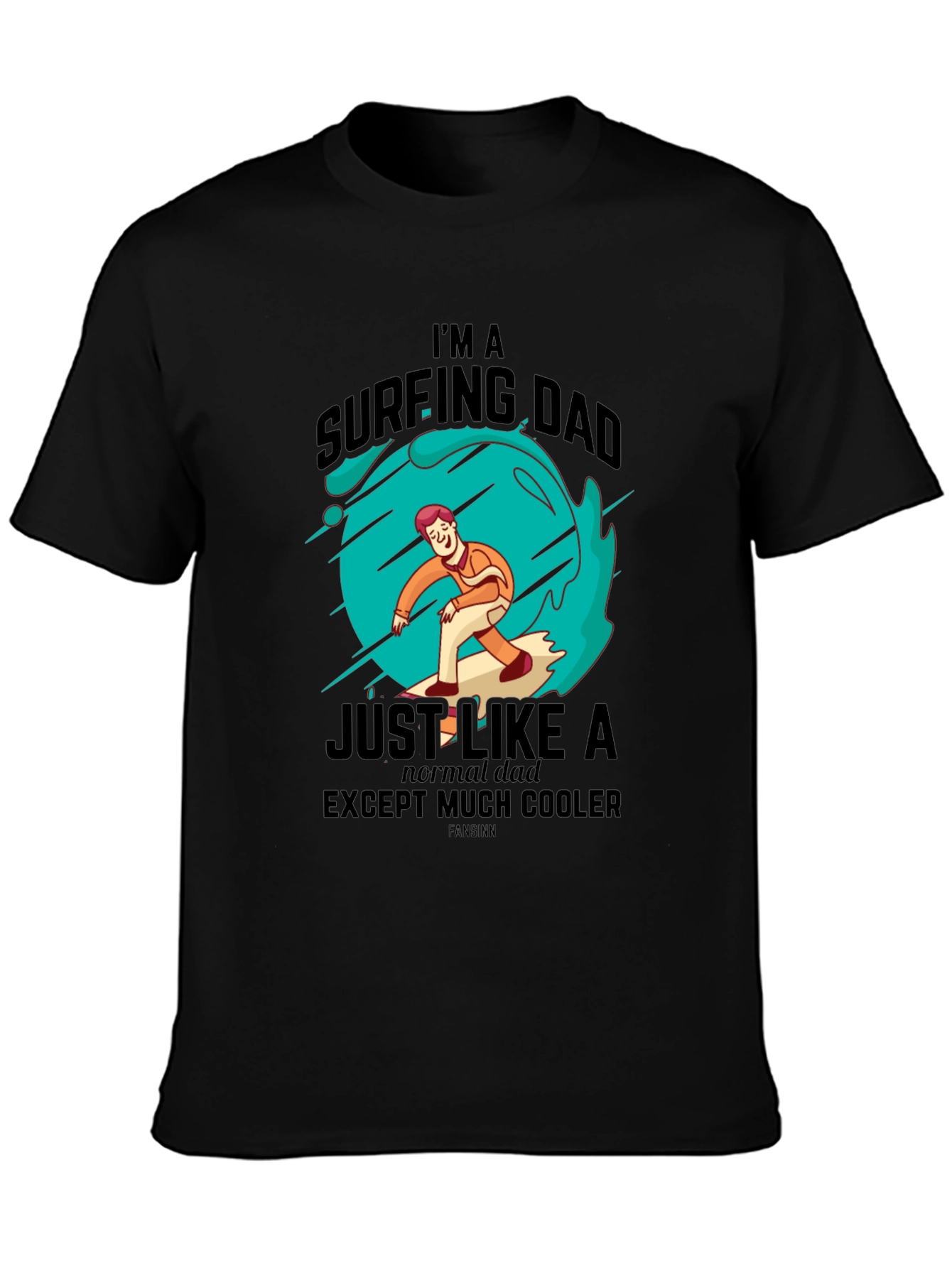 Surfing Dad Cool Graphic Tee