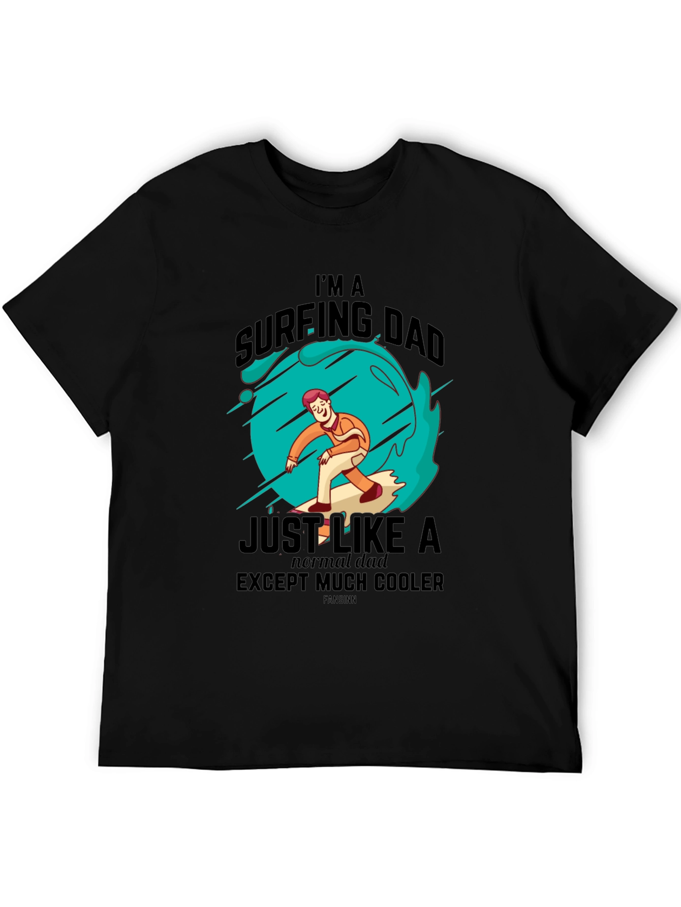 Surfing Dad Cool Graphic Tee