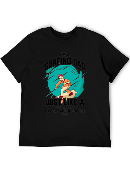 Surfing Dad Cool Graphic Tee