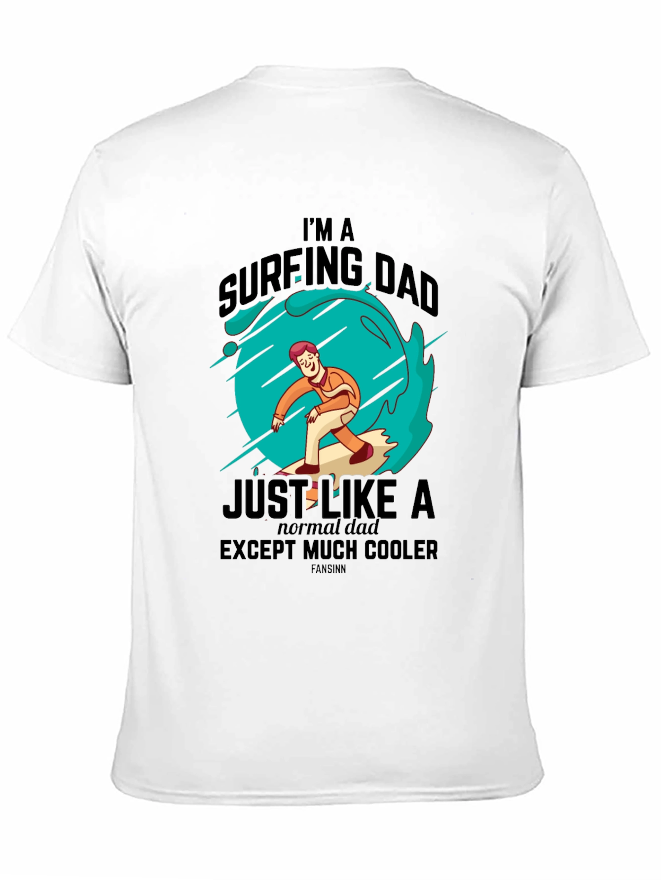 Surfing Dad Cool Graphic Tee