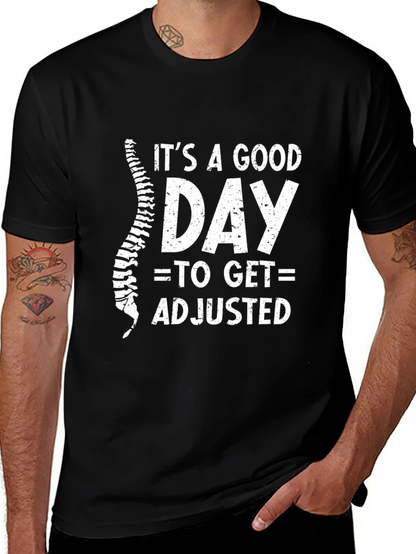 Chiropractor Its A Good Day Black T-Shirt