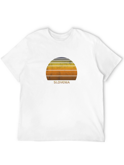 Slovenia Sunset Graphic T-Shirt - Black