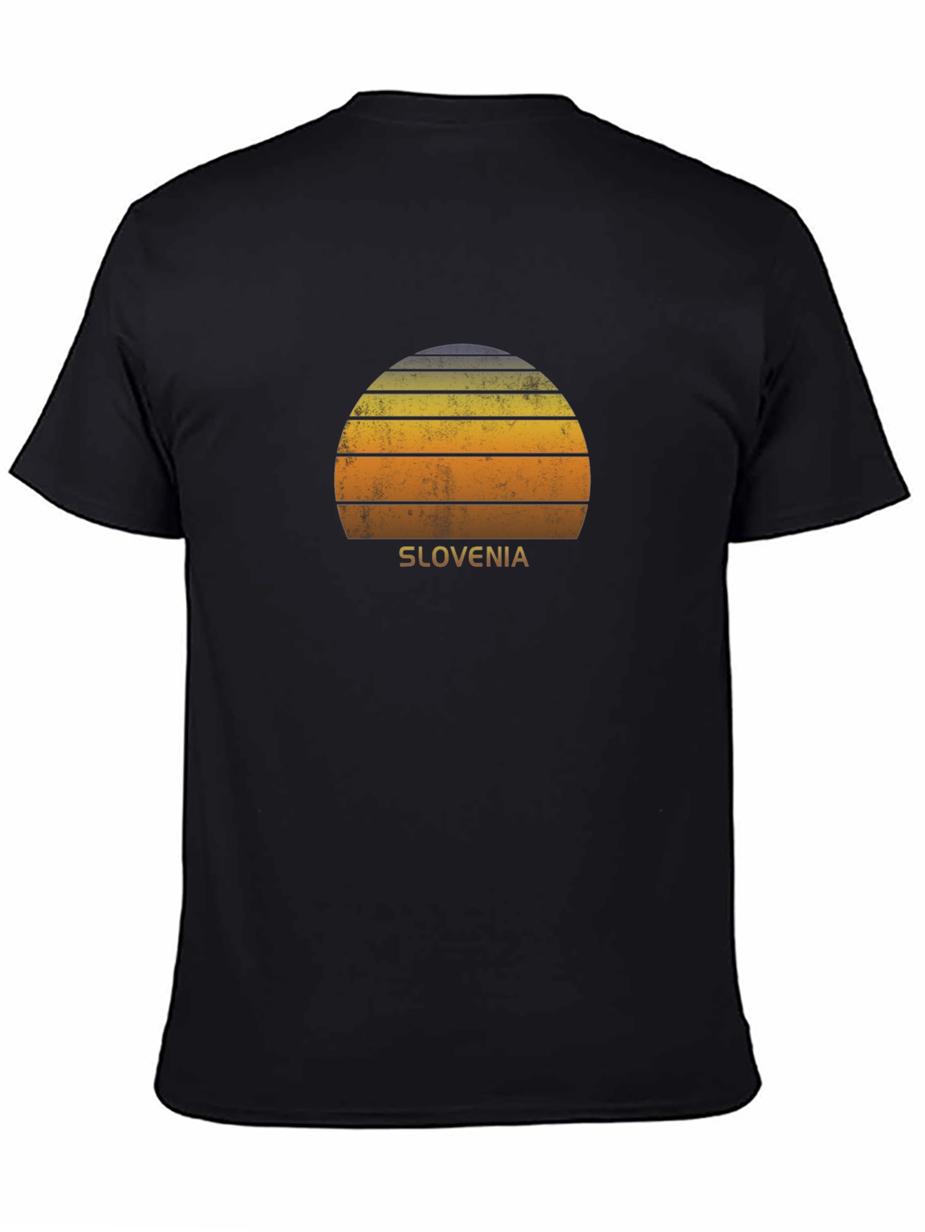 Slovenia Sunset Graphic T-Shirt - Black