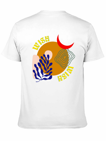 Wish Graphic Tee - Black Cotton Casual Shirt