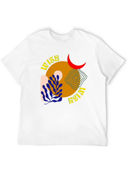 Wish Graphic Tee - Black Cotton Casual Shirt