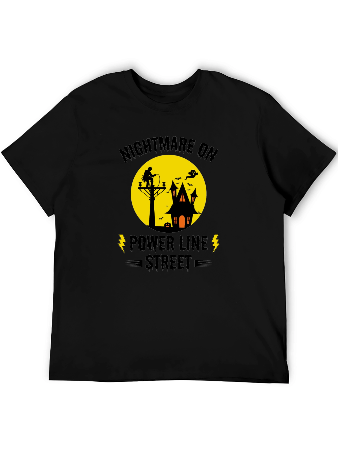 Nightmare on Power Line Street Halloween T-Shirt