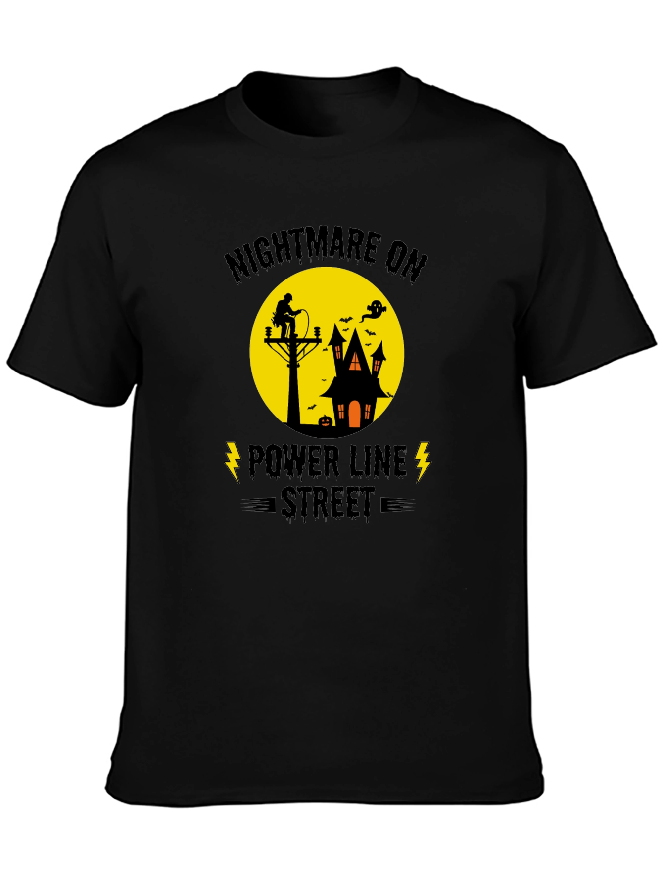 Nightmare on Power Line Street Halloween T-Shirt
