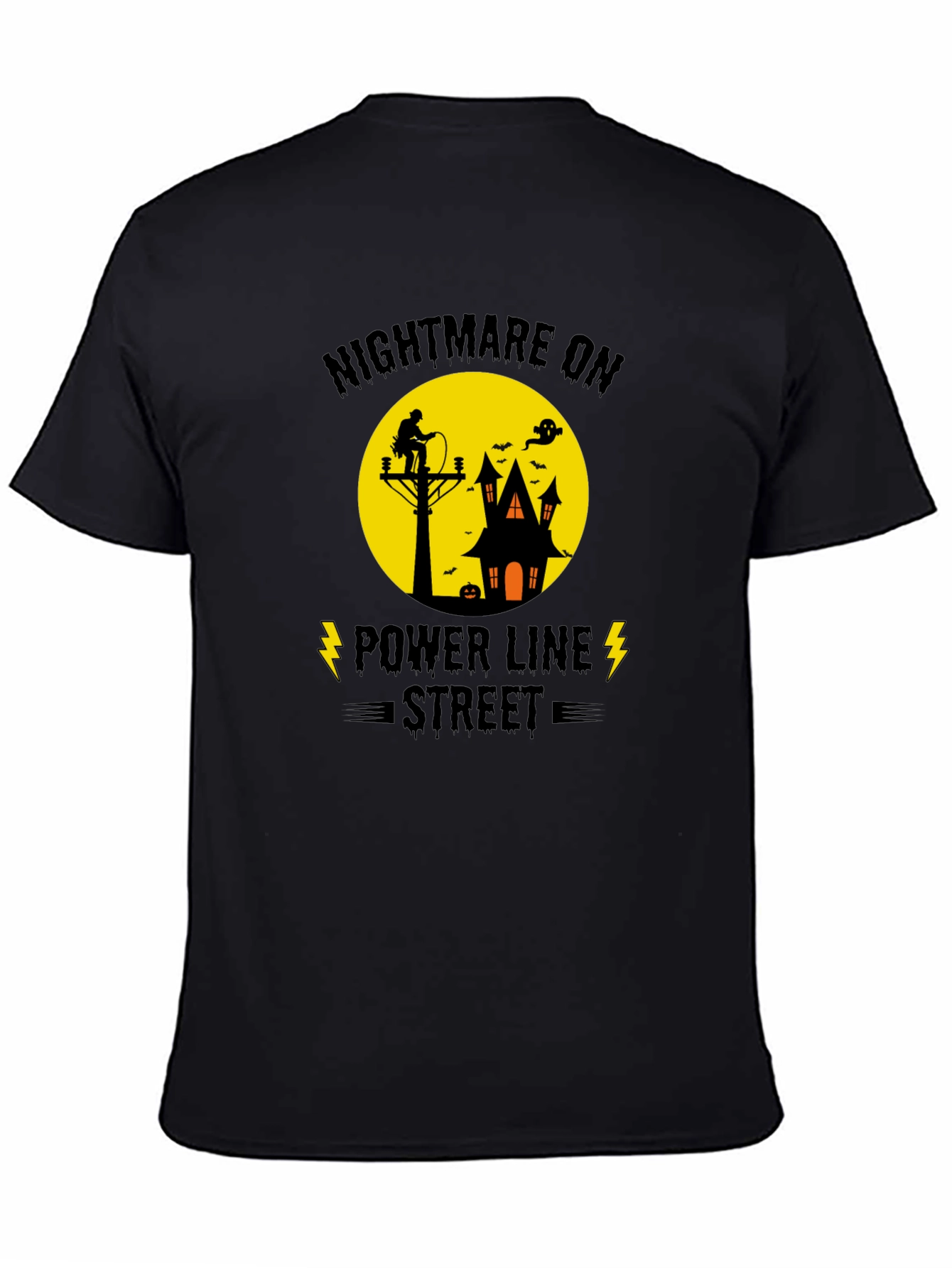 Nightmare on Power Line Street Halloween T-Shirt
