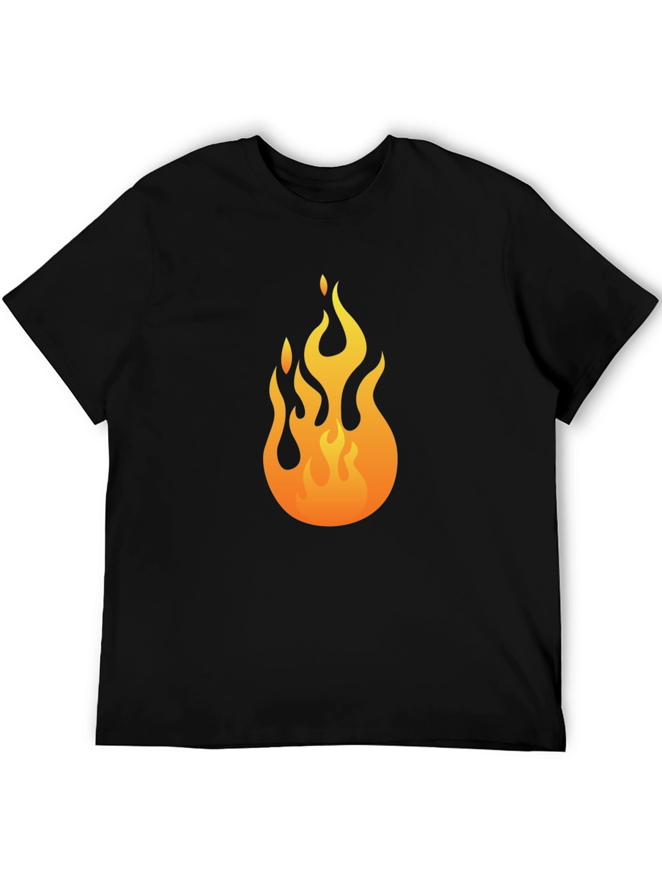 Flame Graphic Black T-Shirt