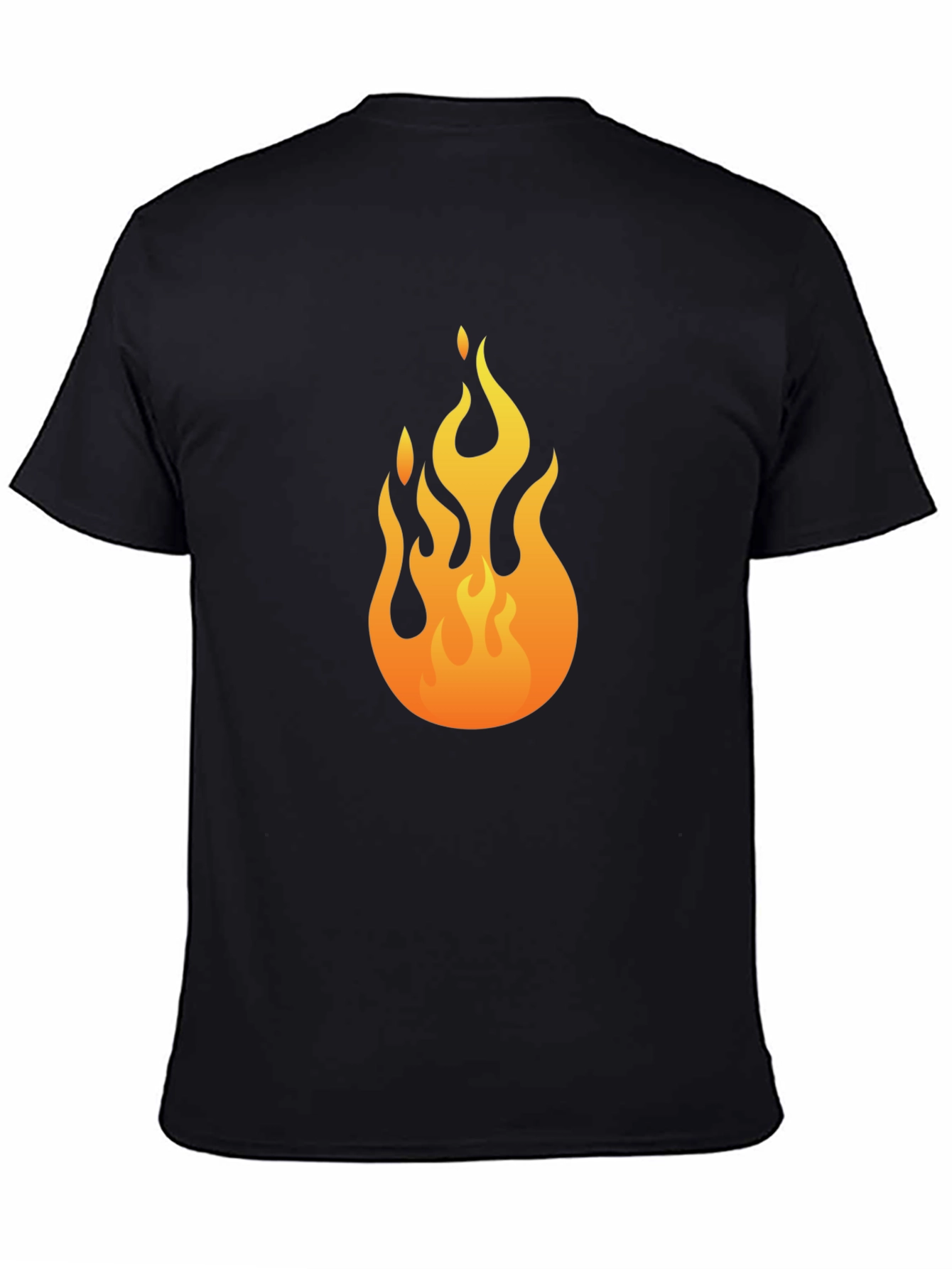 Flame Graphic Black T-Shirt