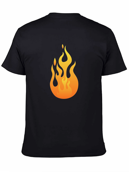 Flame Graphic Black T-Shirt