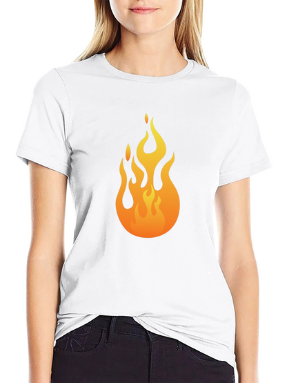 Flame Graphic Black T-Shirt