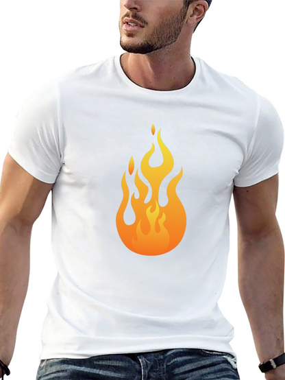 Flame Graphic Black T-Shirt