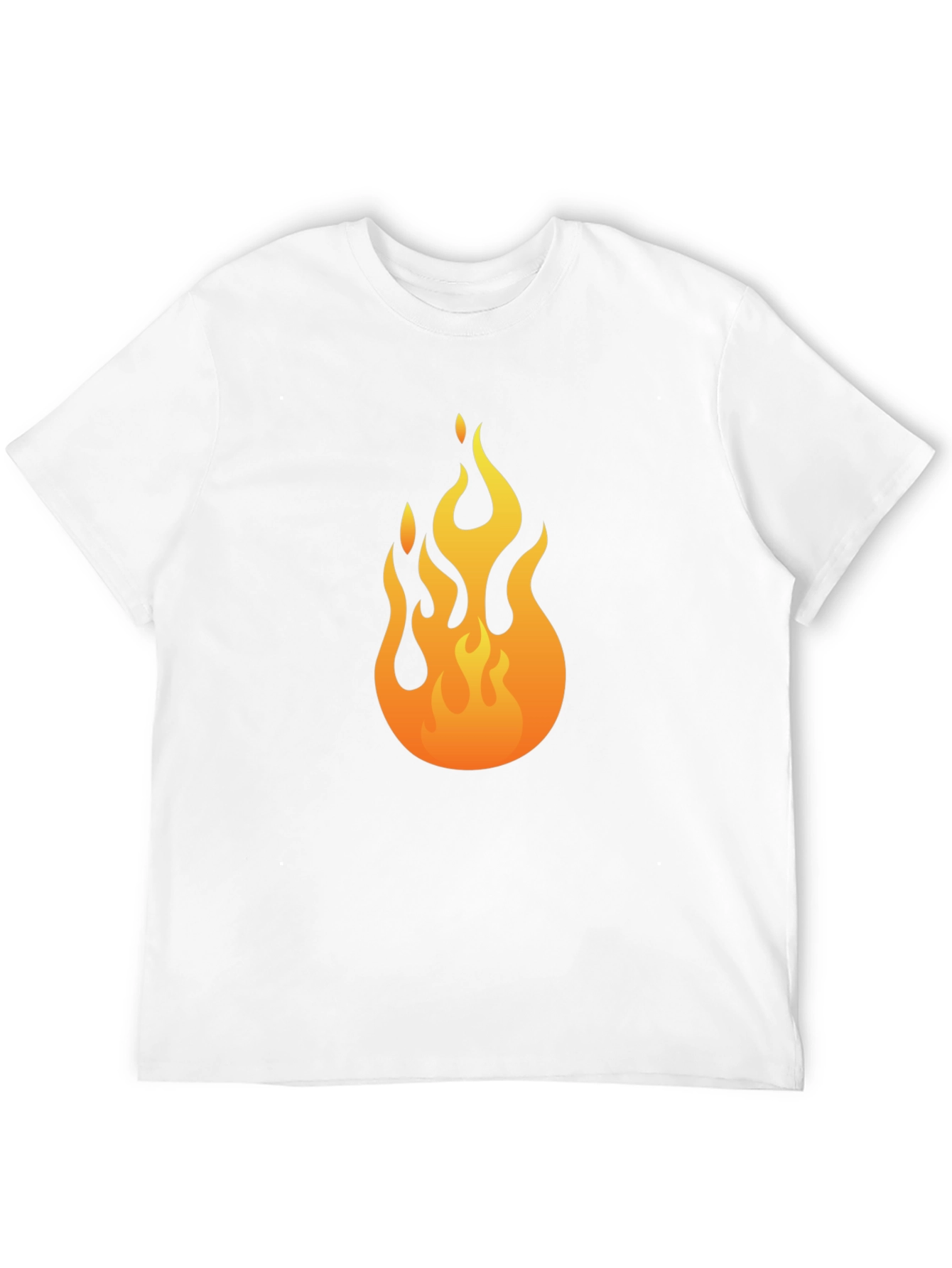 Flame Graphic Black T-Shirt
