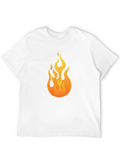 Flame Graphic Black T-Shirt