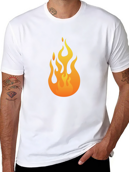 Flame Graphic Black T-Shirt