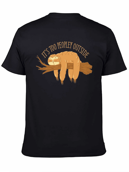 Sloth Too Peopley Graphic T-Shirt