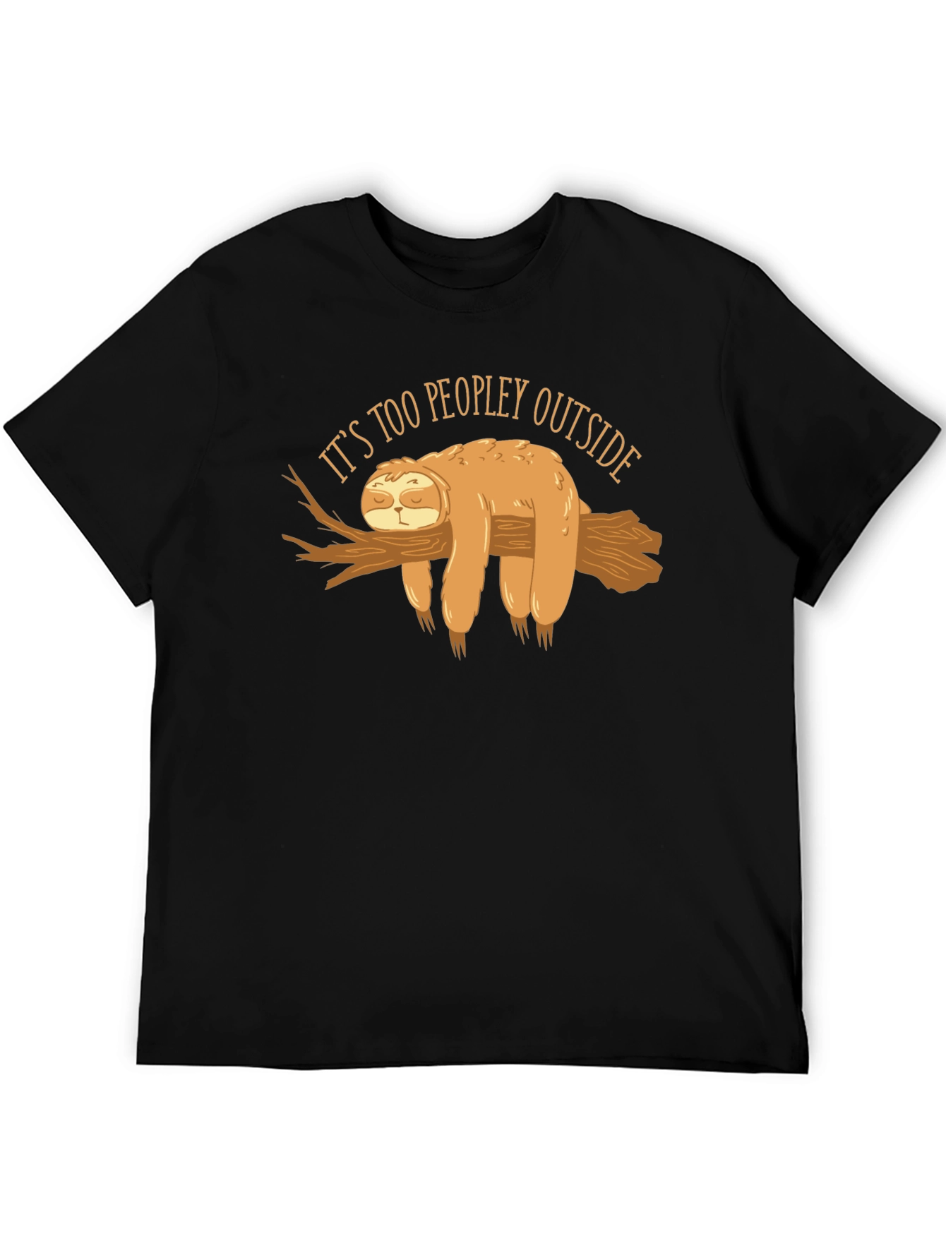 Sloth Too Peopley Graphic T-Shirt