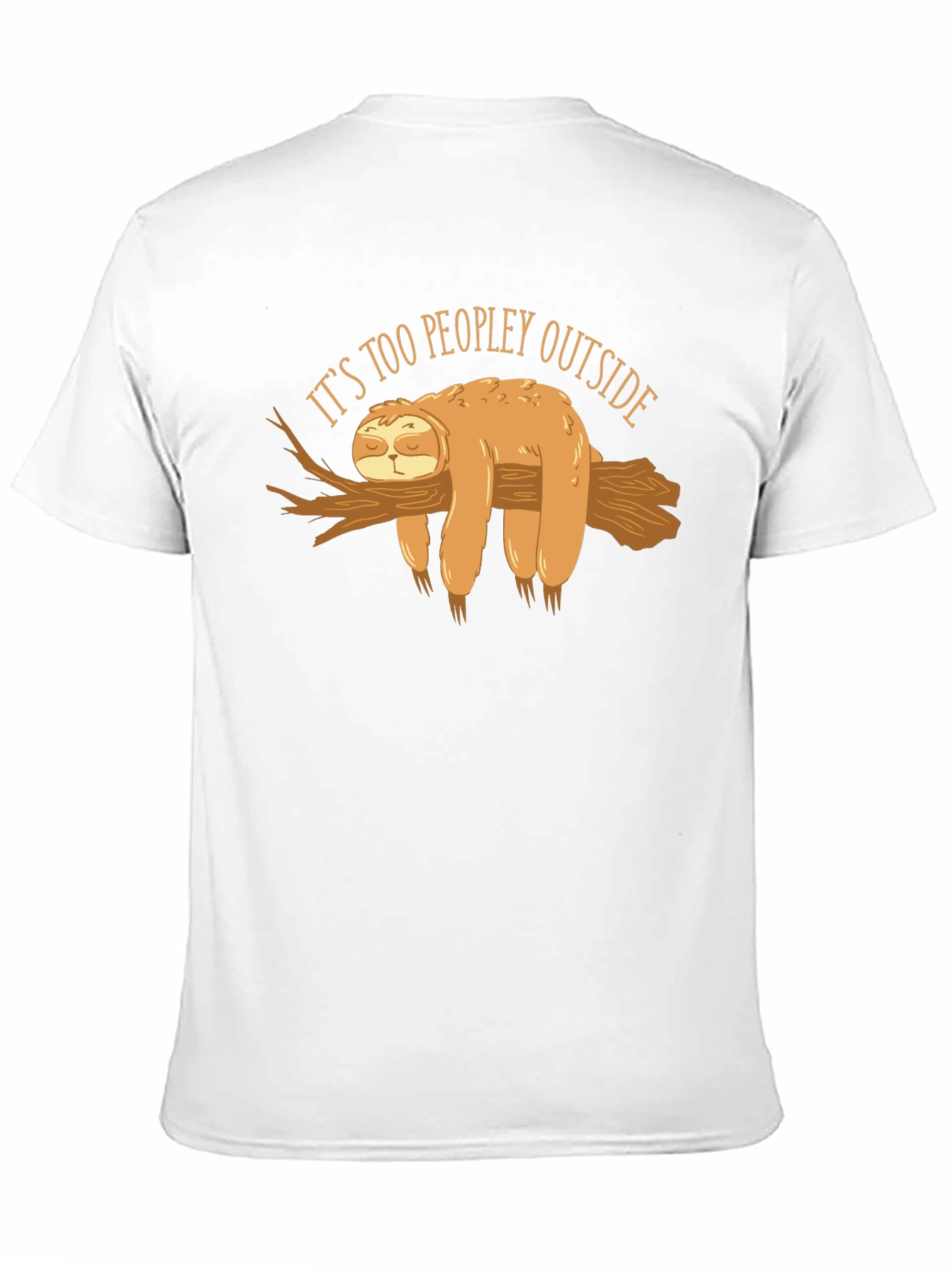Sloth Too Peopley Graphic T-Shirt