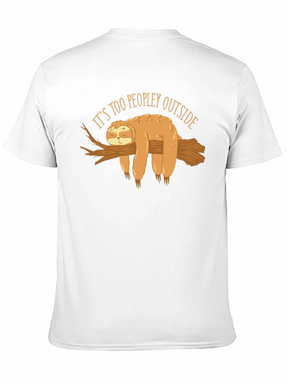 Sloth Too Peopley Graphic T-Shirt