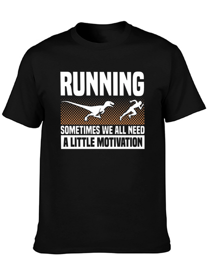 Running Dinosaur Motivation T-Shirt