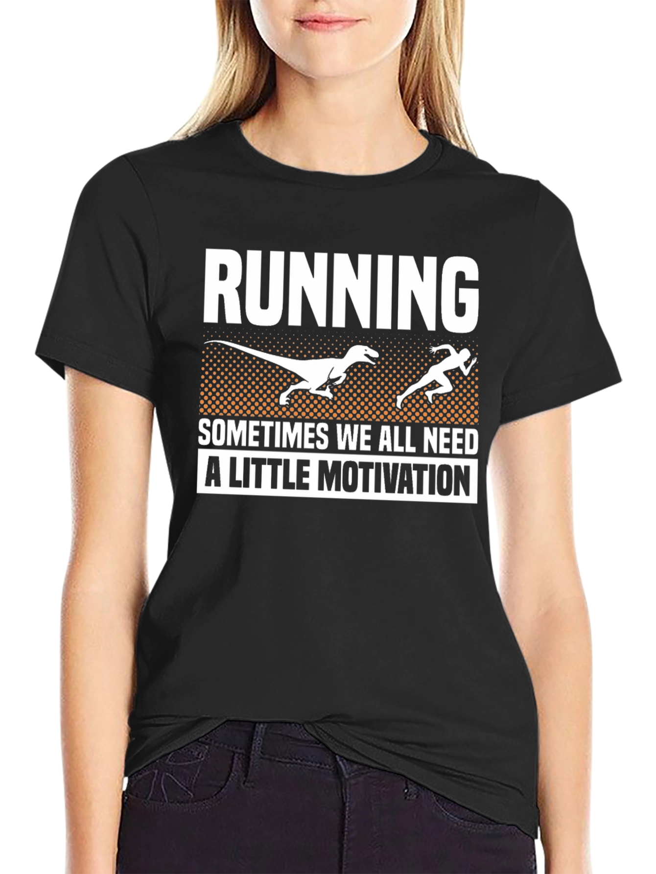 Running Dinosaur Motivation T-Shirt