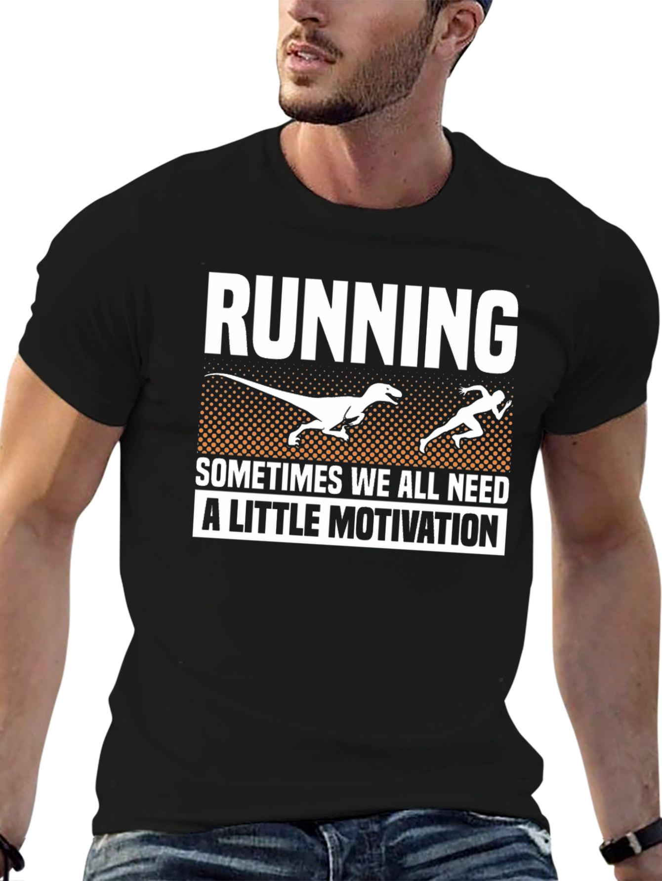 Running Dinosaur Motivation T-Shirt