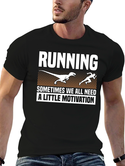 Running Dinosaur Motivation T-Shirt