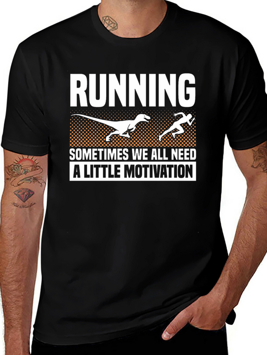 Running Dinosaur Motivation T-Shirt