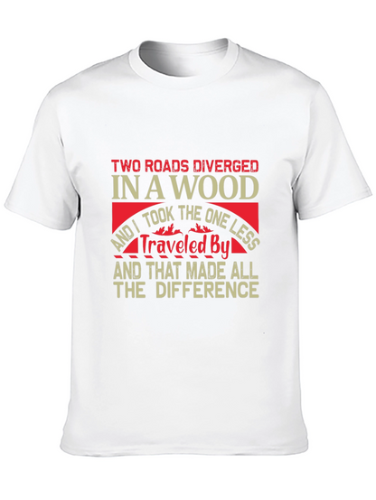 Two Roads Diverged Graphic T-Shirt