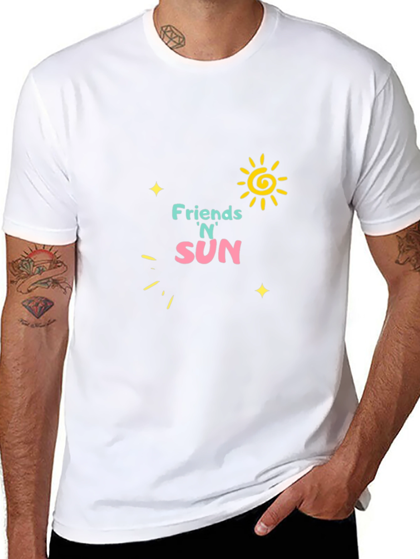 Friends N Sun Black T-Shirt