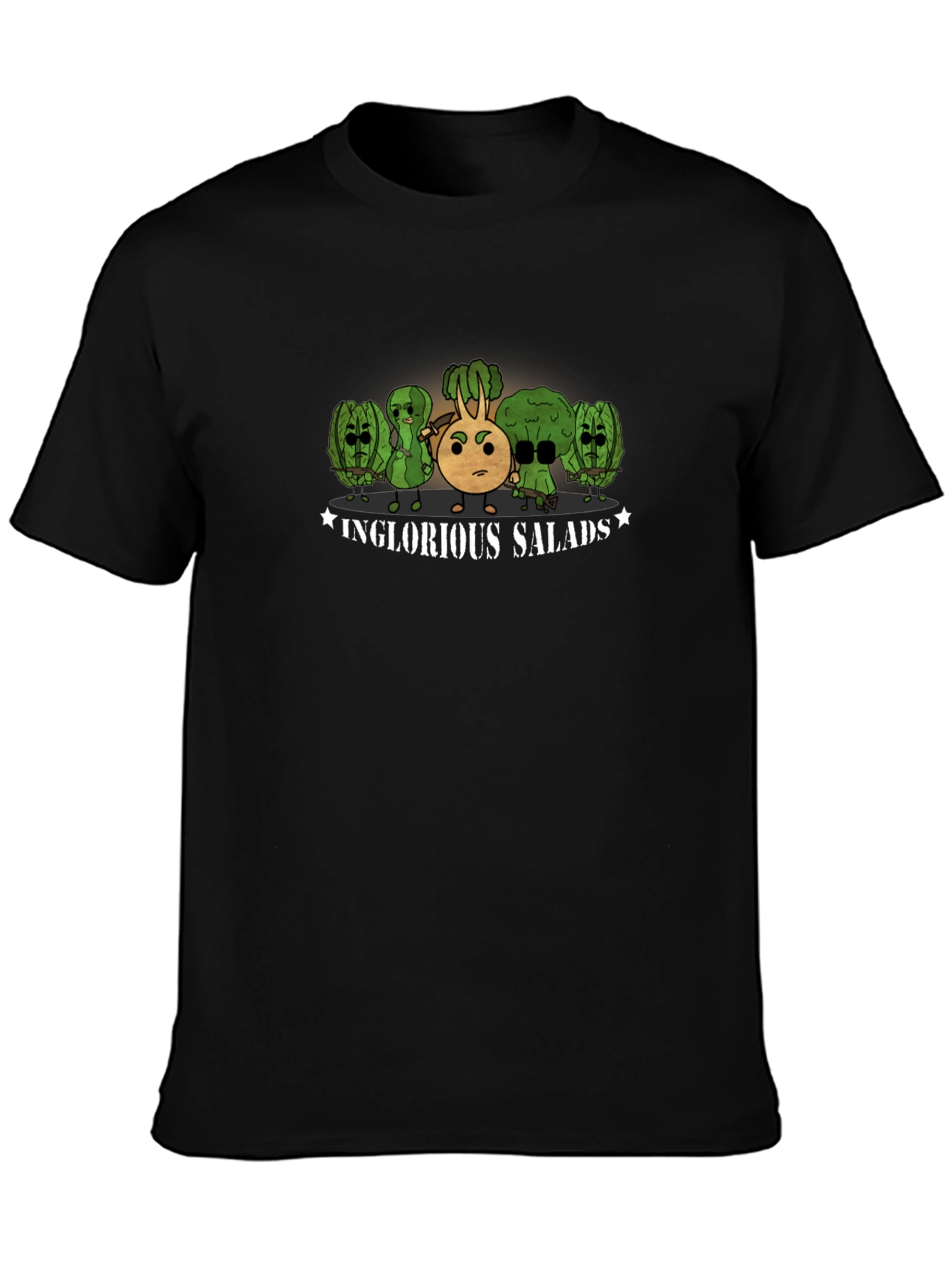 Inglorious Salads Graphic Black T-Shirt