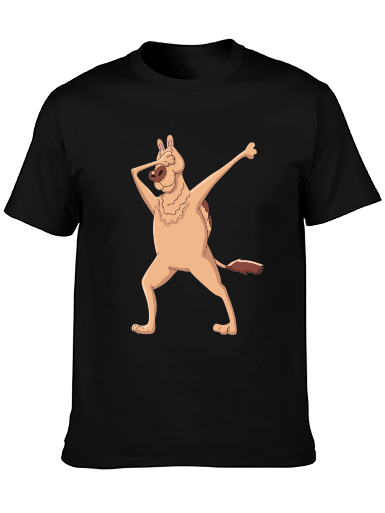 Dabbing Dog Graphic T-Shirt - Mens Black Tee